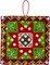 Bucilla Felt Ornaments Applique Kit Set Of 6-Holiday Quilt Squares